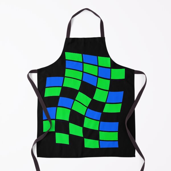 Item preview, Curved Blue and Green Checkerboard designed and sold by Elaine M Hayward .