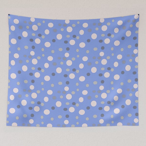 Item preview, Retro Abstract Polka Dot Pattern in Sky Blue designed and sold by OurBrightlife.