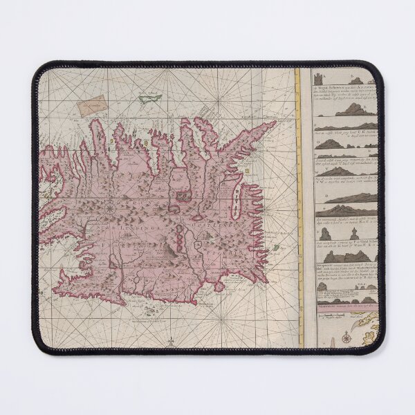 Item preview, Historic Map of Iceland designed and sold by mintmap.