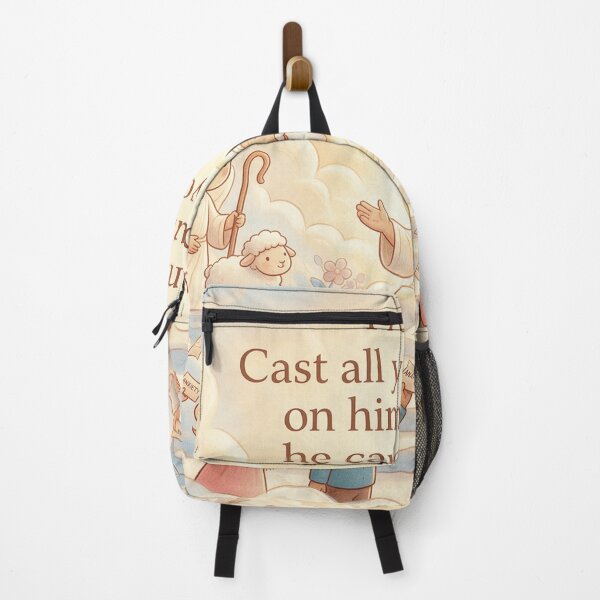 Item preview, Heavenly Cartoon 1 Peter 5:7 designed and sold by LeagueHeavenGG.
