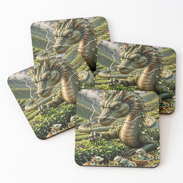 Item preview, Enchanted Forest Dragon Family with Baby Dragons – Magical Woodland Fantasy Art designed and sold by DrakariArt.