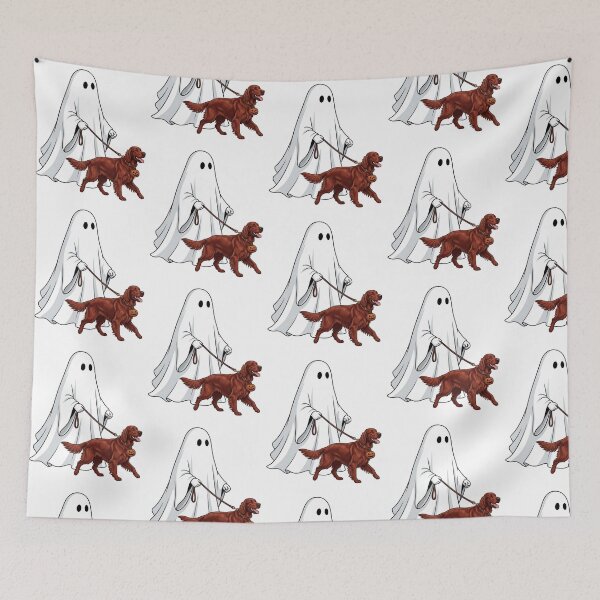 Item preview, Irish Setter Ghost Walking Dog Halloween Spooky Dog Mom Cute Red Setter Fall Humor designed and sold by raedattia.