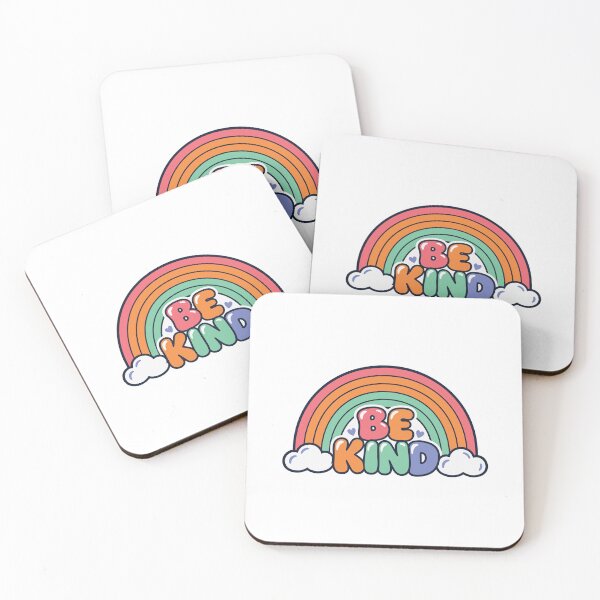 Item preview, Be Kind Colorful Rainbow Bubble Lettering Positive Quote designed and sold by FemmePod.