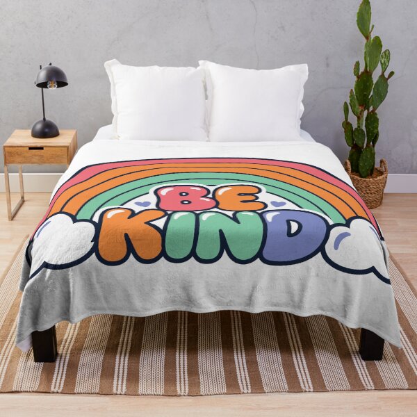 Item preview, Be Kind Colorful Rainbow Bubble Lettering Positive Quote designed and sold by FemmePod.