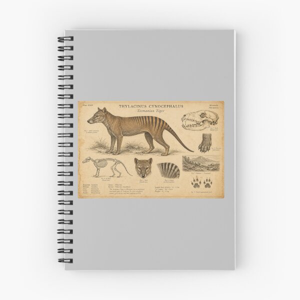 Item preview, Thylacinus Cynocephalus Vintage Natural History Museum Plate designed and sold by Yellowriversss.