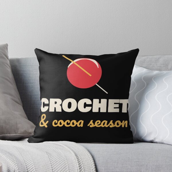 Item preview, Crochet and Cocoa Season Christmas Shirt designed and sold by The Spare Mitten.