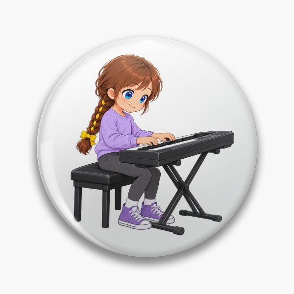 Item preview, Kenzie Keyboard Piano Cartoon Character Design designed and sold by Kenzie & Co.