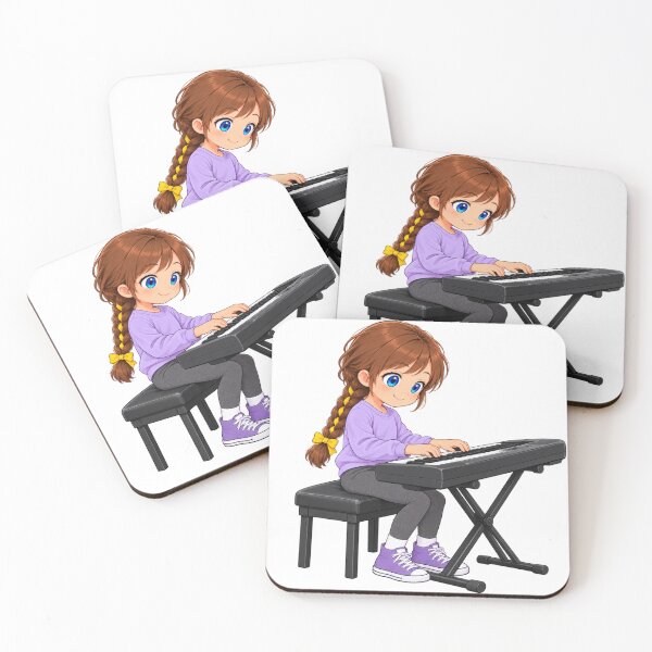 Item preview, Kenzie Keyboard Piano Cartoon Character Design designed and sold by Kenzie & Co.