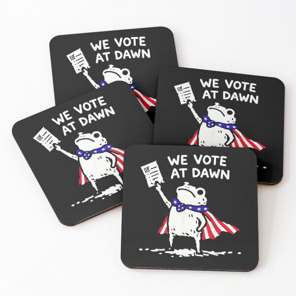 Item preview, We Vote At Dawn Election 2026 Patriotic American Flag Frog designed and sold by Byhergawaa.