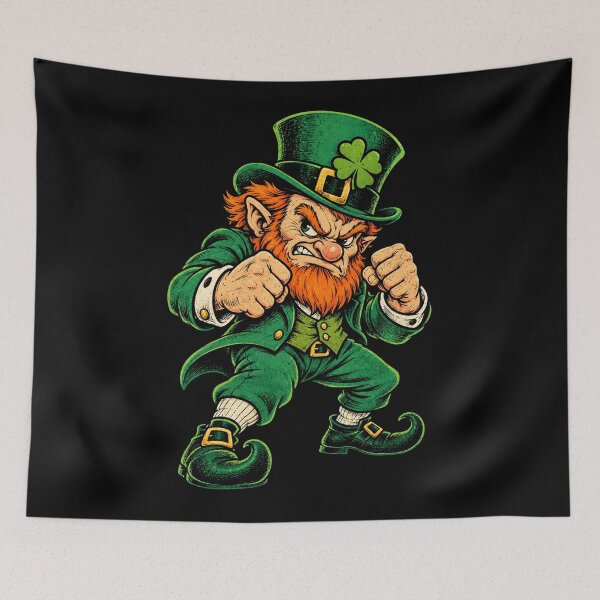 Item preview, Angry Fighting Leprechaun St Patrick’s Day  designed and sold by will freed18.
