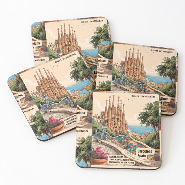 Item preview, Barcelona Spain Retro Comics City Portrait No. 08 designed and sold by Malaryk.