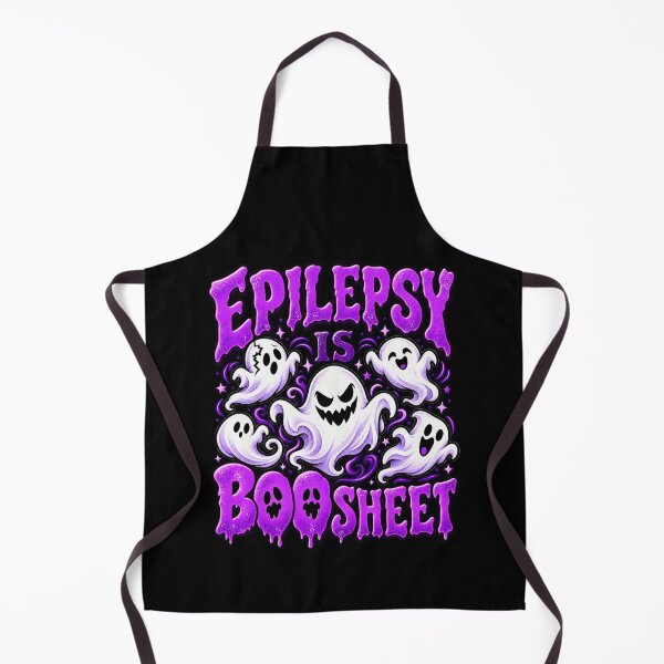 Item preview, Funny Epilepsy Is Boo Sheet Halloween Cute Purple Ghost Awareness Humor designed and sold by JustBeStylish.