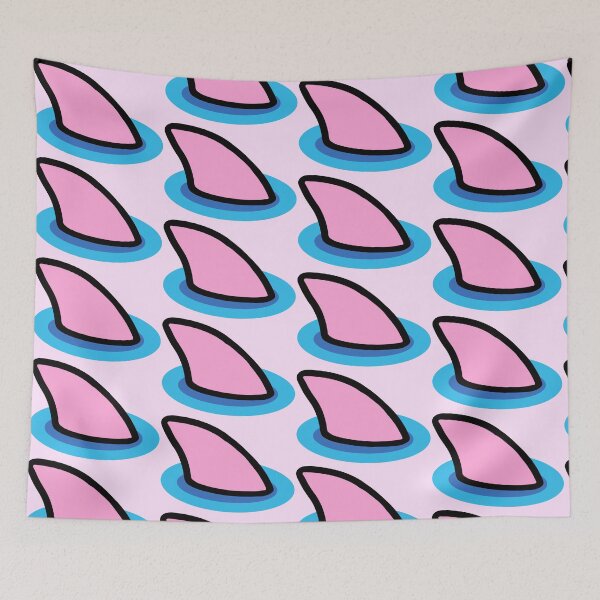 Item preview, Pink Shark Fin in Blue Water designed and sold by BubbleComet.