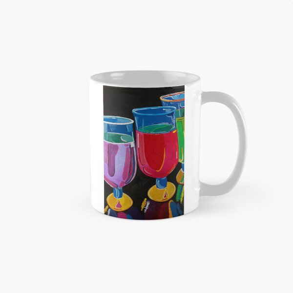Item preview, Vibrant Colorful Cocktail Glasses Painting designed and sold by Danny-ARTZ-1979.