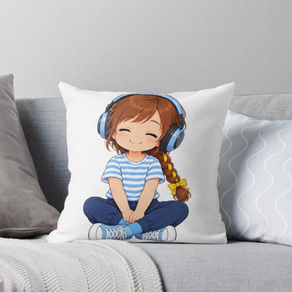 Item preview, Kenzie Headphones Music Cartoon Character Design designed and sold by Kenzie & Co.