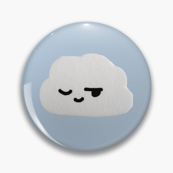 Item preview, Sleepy Cloud Sticker – Cute Minimalist Moody Cloud designed and sold by Audra-studio.