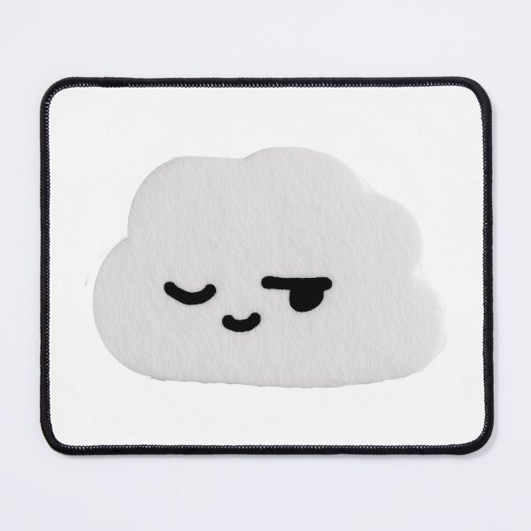 Item preview, Sleepy Cloud Sticker – Cute Minimalist Moody Cloud designed and sold by Audra-studio.