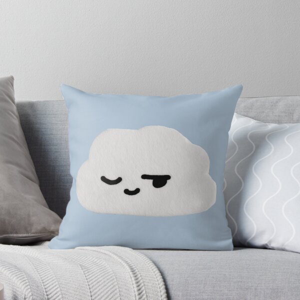 Item preview, Sleepy Cloud Sticker – Cute Minimalist Moody Cloud designed and sold by Audra-studio.