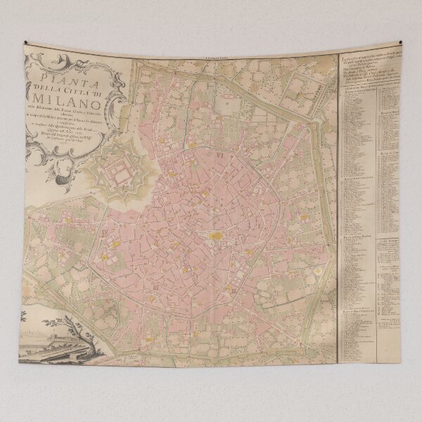Item preview, Historic Map of Milano designed and sold by mintmap.