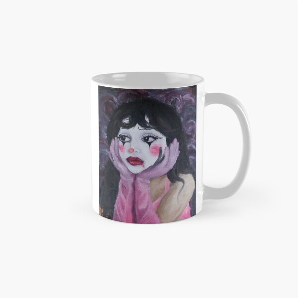 Item preview, Sad Clown Girl Pink designed and sold by greycatpaints.