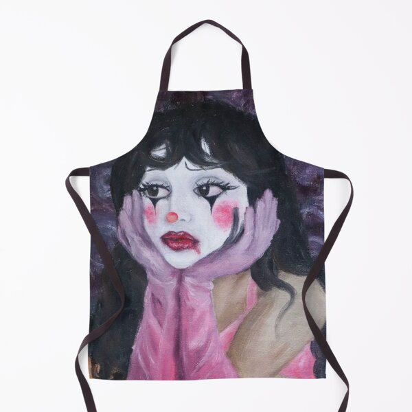 Item preview, Sad Clown Girl Pink designed and sold by greycatpaints.