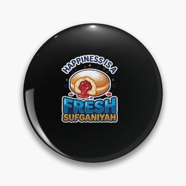 Item preview, Happiness Is A Fresh Sufganiyah Hanukkah Donut designed and sold by AmeliaShirts.