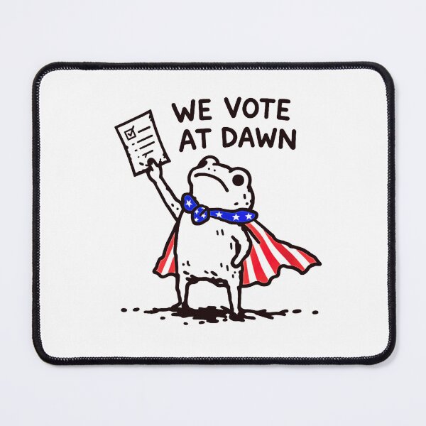 Item preview, We Vote At Dawn Election 2026 Patriotic American Flag Frog designed and sold by Byhergawaa.