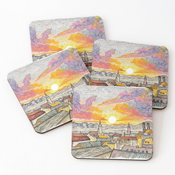Item preview, Sunset over Munich designed and sold by sid1802.