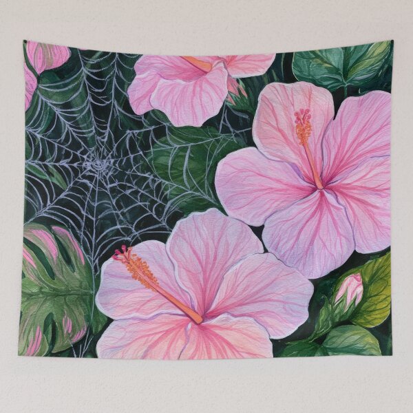 Item preview, Hibiscus Spiderweb designed and sold by scicilysimonee.