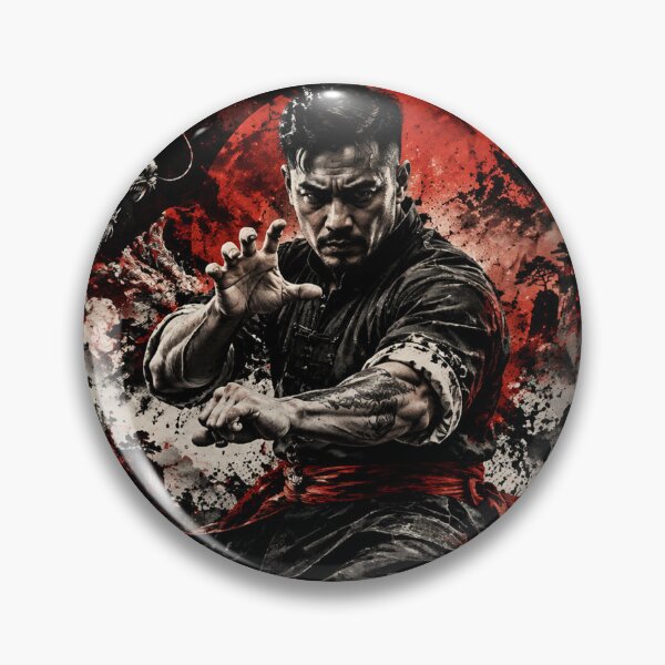 Item preview, Crimson Dragon Warrior | Traditional Kung Fu Chinese designed and sold by Fei Long Design Hub.