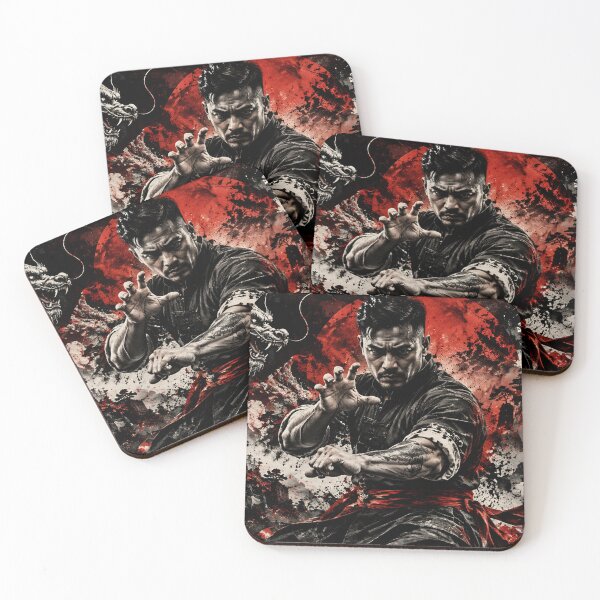 Item preview, Crimson Dragon Warrior | Traditional Kung Fu Chinese designed and sold by Fei Long Design Hub.