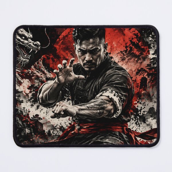 Item preview, Crimson Dragon Warrior | Traditional Kung Fu Chinese designed and sold by Fei Long Design Hub.