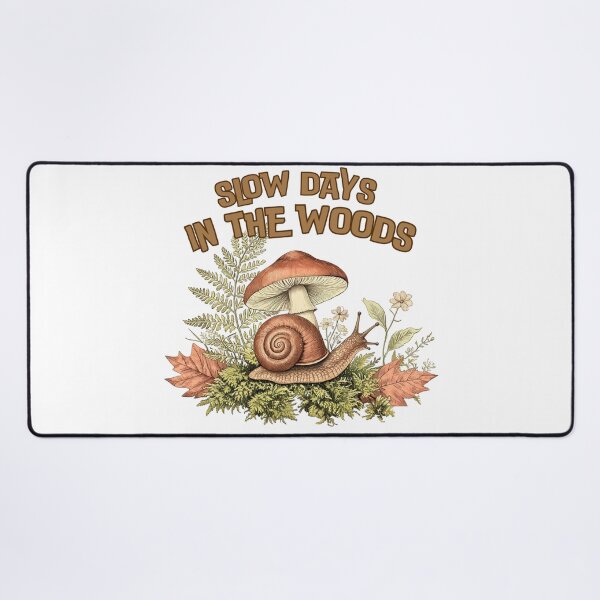 Item preview, Slow Days In The Woods - Cute Cottagecore Snail Mushroom Gift designed and sold by DNBY.