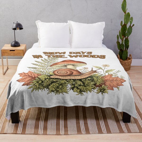 Item preview, Slow Days In The Woods - Cute Cottagecore Snail Mushroom Gift designed and sold by DNBY.