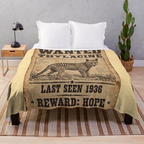Item preview, Wanted Thylacine Poster Last Seen 1936 Reward Hope designed and sold by Yellowriversss.