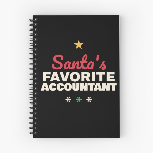 Item preview, Santa's Favorite Accountant Christmas Shirt designed and sold by The Spare Mitten.