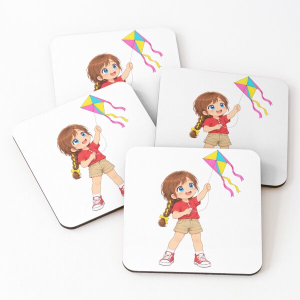 Item preview, Kenzie Kite Flying Cartoon Character Design designed and sold by Kenzie & Co.