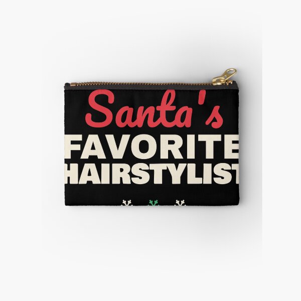 Item preview, Santa's Favorite Hairstylist Christmas Shirt designed and sold by The Spare Mitten.