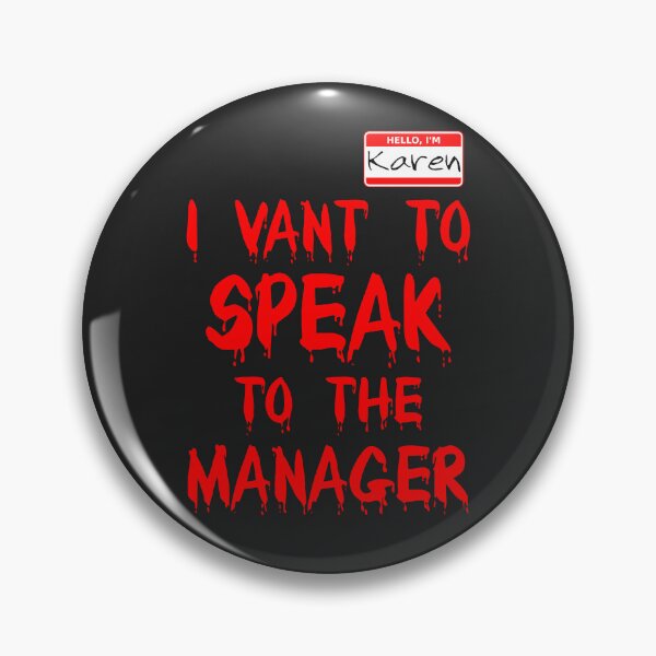 Item preview, I Vant To Speak To The Manager designed and sold by SharpThreadZ.