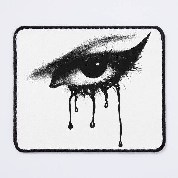 Item preview, Gothic Melting Eye Sticker – Dark Surrealist Eyeball Art designed and sold by Audra-studio.