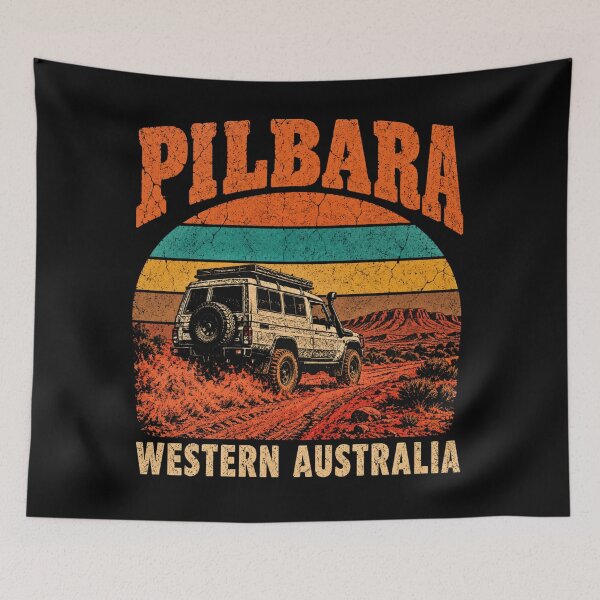 Item preview, Pilbara Western Australia Retro Sunset Troopy designed and sold by Yellowriversss.