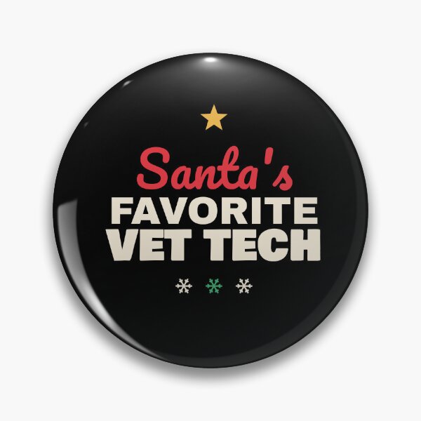 Item preview, Santa's Favorite Vet Tech Christmas Shirt designed and sold by The Spare Mitten.