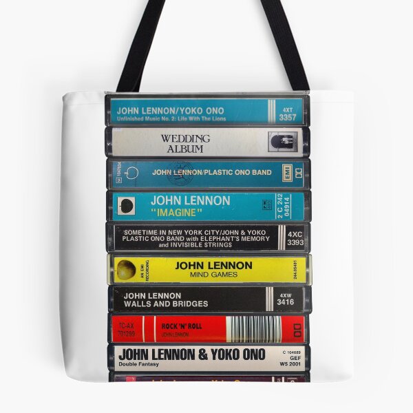 Item preview, John Lennon - Studio Albums - Vintage Cassette Print designed and sold by Mr Mustard Prints.