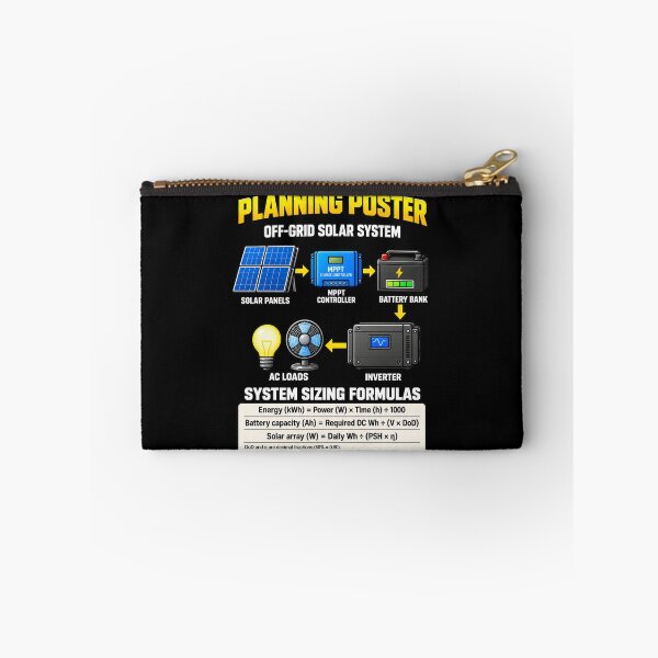 Item preview, Off-Grid Solar System Planning — Solar Panels, Battery Storage & Inverter designed and sold by UrsaOasis.