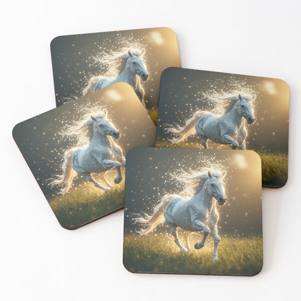 Item preview, • Ethereal White Stallion Glowing Magic Art designed and sold by AWADHESH  CHAURASIA.
