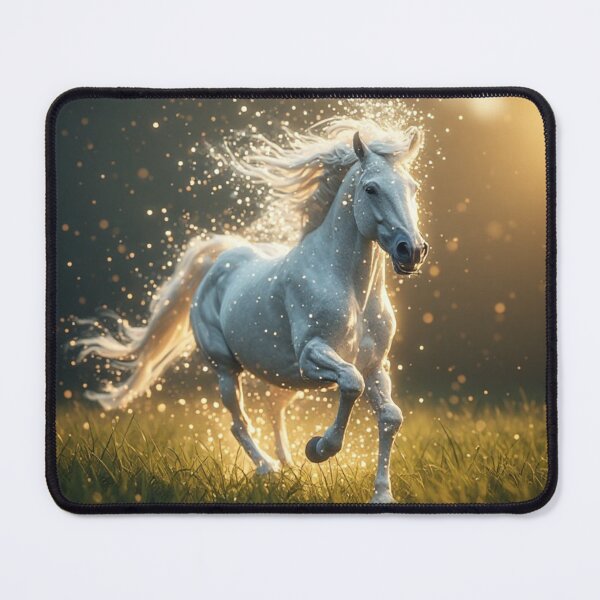 Item preview, • Ethereal White Stallion Glowing Magic Art designed and sold by AWADHESH CHAURASIA.