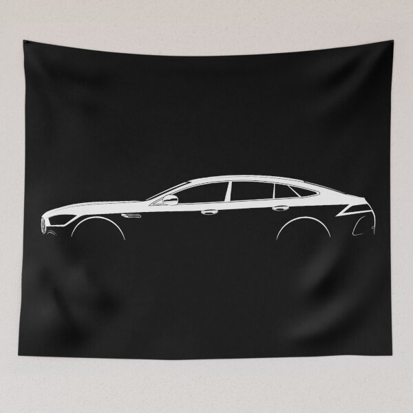 Item preview, GT S 4-Door Coupe (X290) (White) designed and sold by Car Silhouettes.