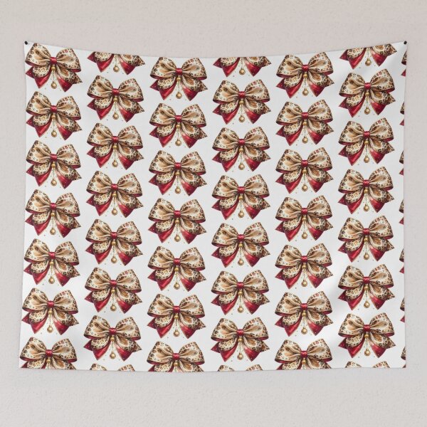 Item preview, Watercolor Leopard Christmas Bow  designed and sold by BetweenForms.