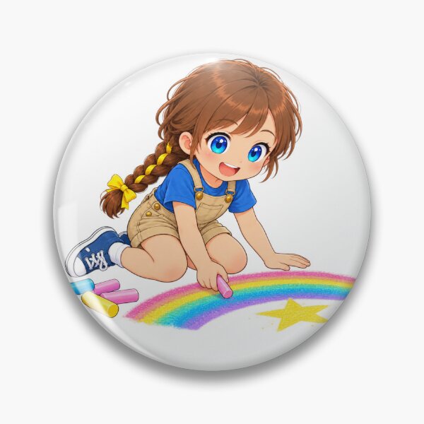 Item preview, Kenzie Chalk Drawing Cartoon Character Design designed and sold by Kenzie & Co.