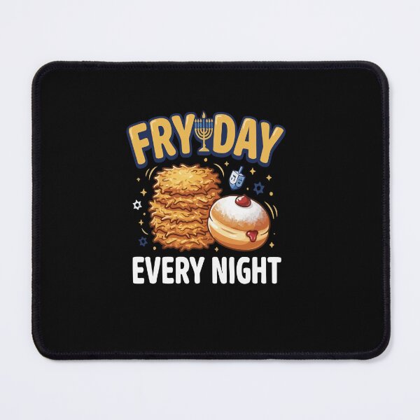 Item preview, Hanukkah Fry Day Every Night Latkes Donut Menorah designed and sold by AmeliaShirts.